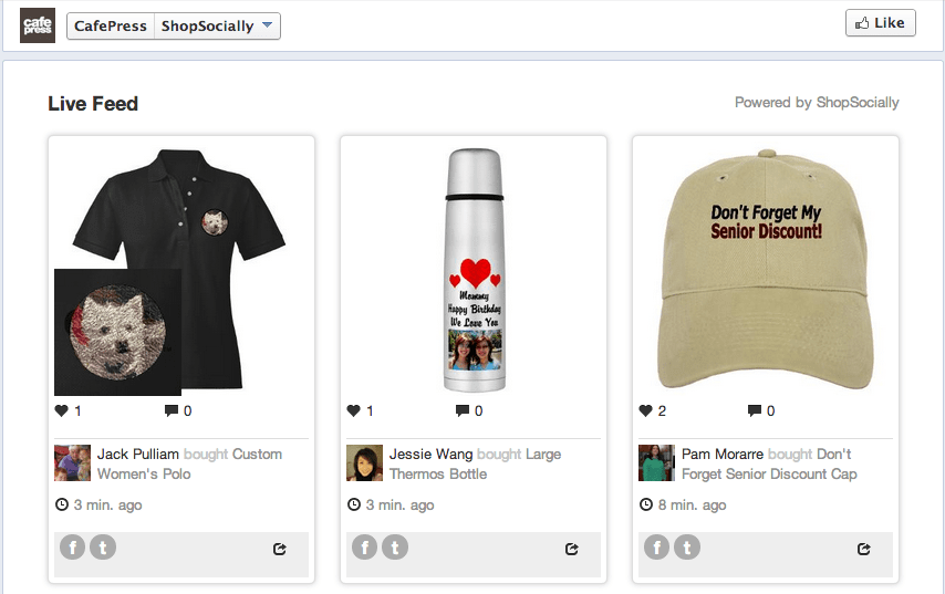 CafePress competes in the social mediasphere