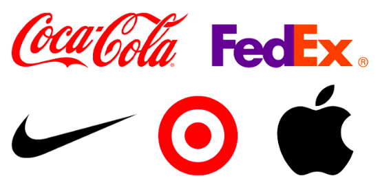 Coca-Cola, FedEx, Nike, Target and Apple Logos