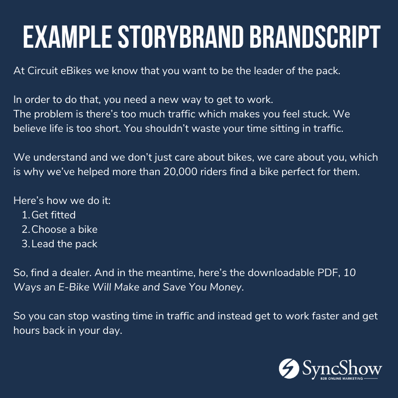 StoryBrand BrandScript Example