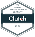 Clutch Top Digital Transformation Company 2024 badge