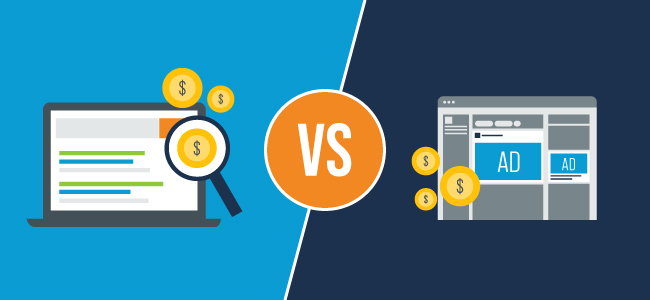 pay per click versus paid social media