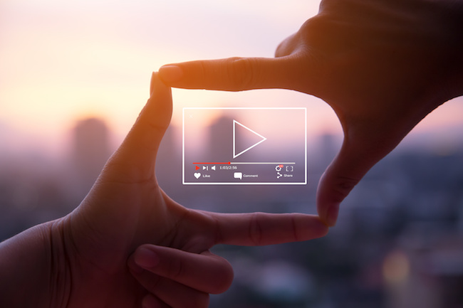 Social Media Video Play Button